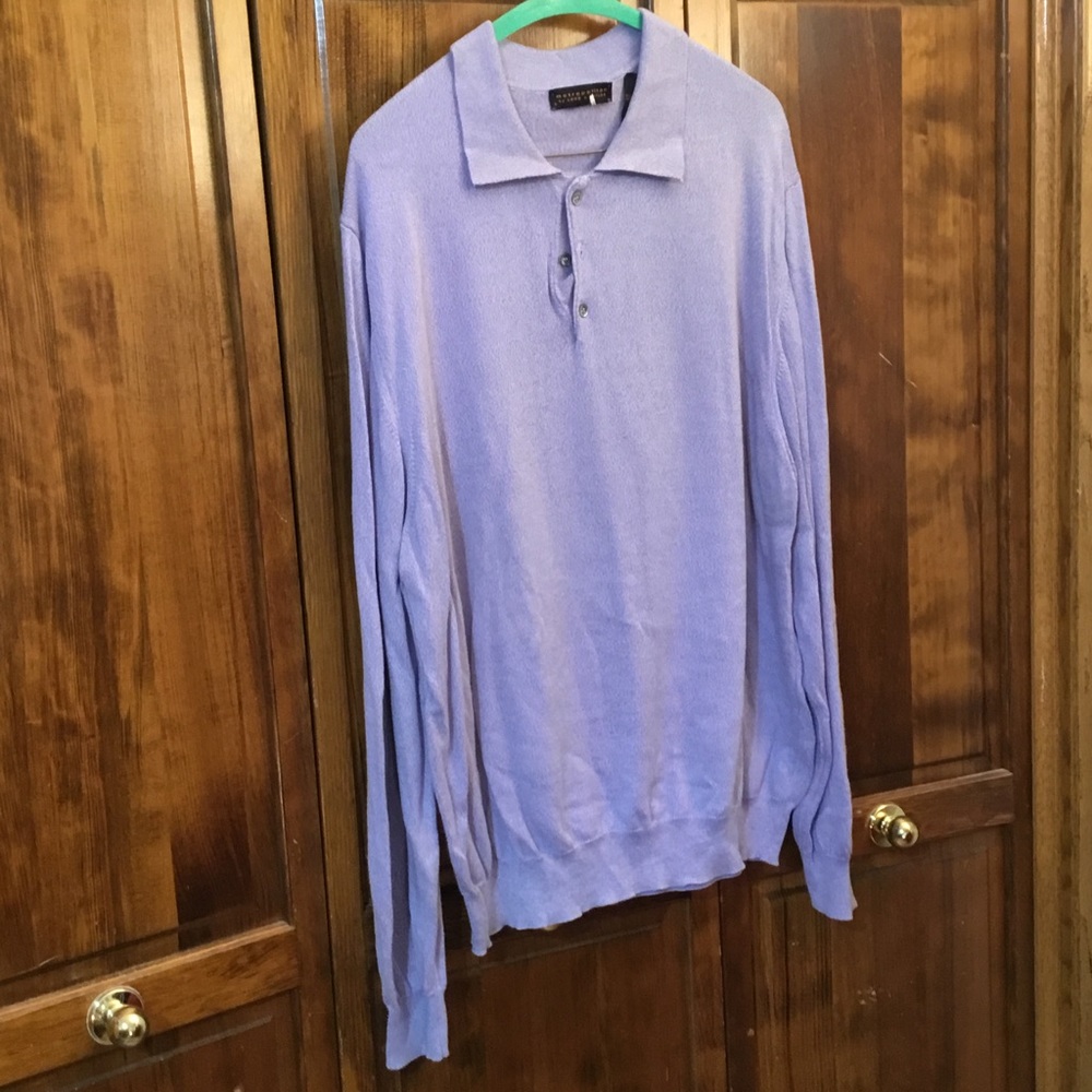Lord & Taylor man’s sweater shirt, size XXL, cotton/rayon blend